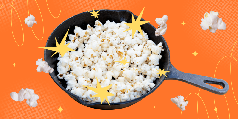 Как приготовить попкорн на сковороде